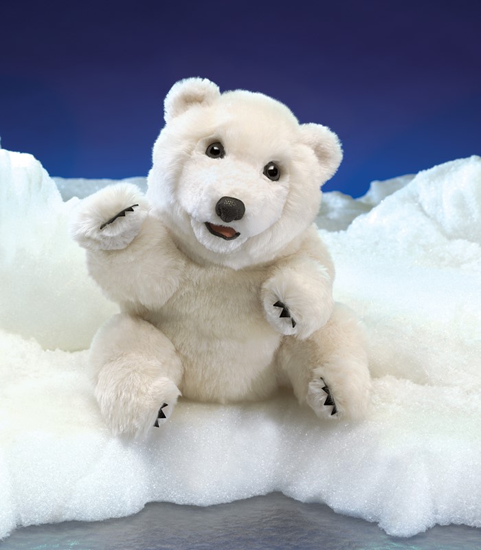 Boys & Girls Details about   Polar Bear Puppet with Movable Mouth 3 & Up Folkmanis MPN 3041 